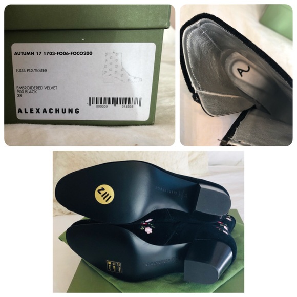 SOLD NWT Alexa Chung Beatnik Embroidered Boot - Picture 7 of 8